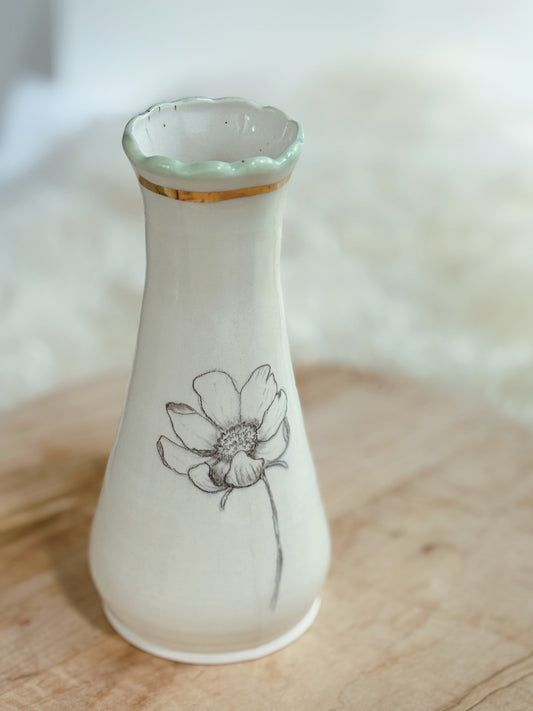 27 | Botany Sketchbook Vase 22k Gold