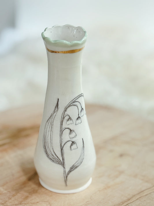 25 | Botany Sketchbook Vase 22k Gold