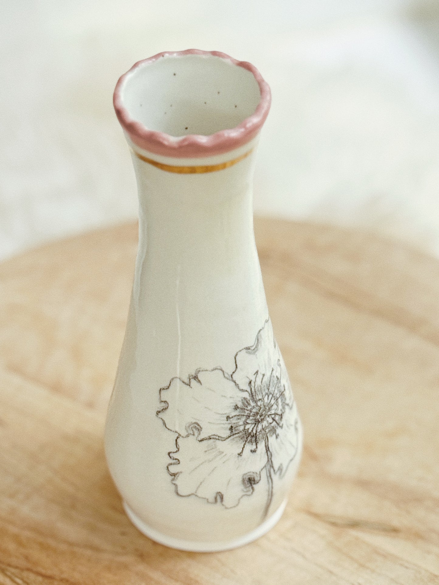 24 | Botany Sketchbook Vase 22k Gold