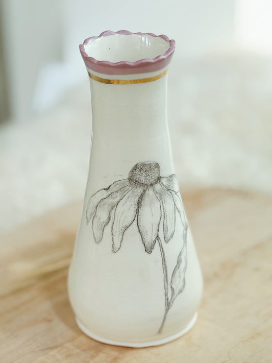23 | Botany Sketchbook Vase 22k Gold