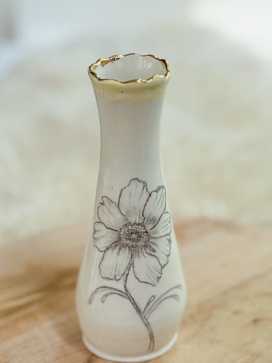 28 | Botany Sketchbook Vase 22k Gold